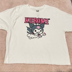 White Kuromi Devil Croptop